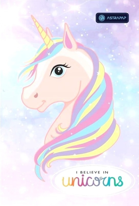 Teczka z gumką A4 na dokumenty szkolna jednorożec unicorn Astra