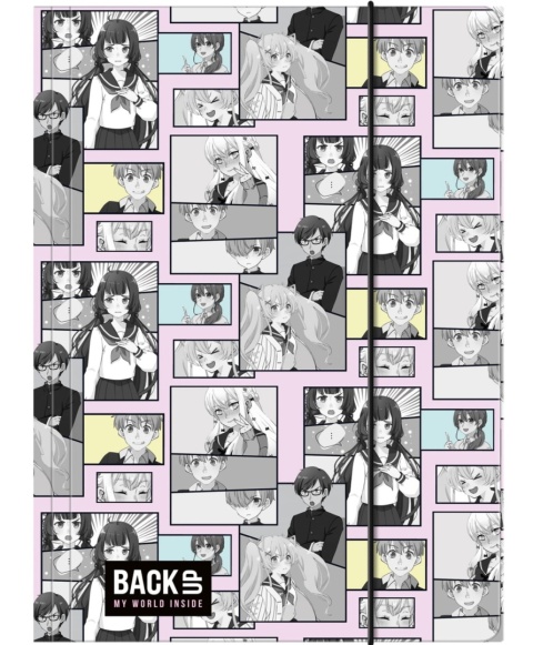 Teczka z gumką A4 na dokumenty szkolna Manga komiks