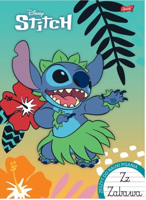 Zeszyt A4 Stitch trzylinia kolorowa do nauki pisania 32 kartki