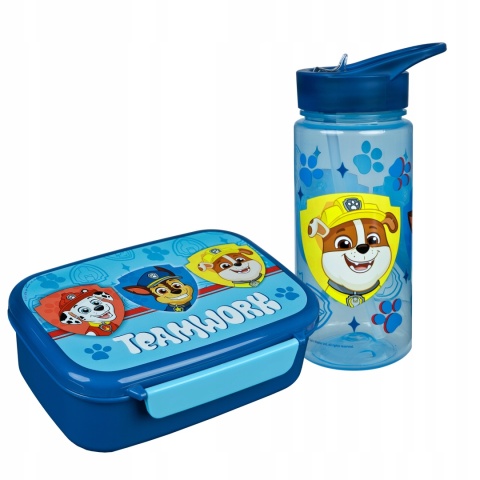Bidon na wodę 500ml + śniadaniówka z przegródkami PSI PATROL CHASE MARSHALL