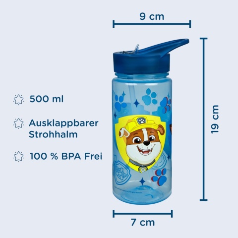 Bidon na wodę 500ml + śniadaniówka z przegródkami PSI PATROL CHASE MARSHALL