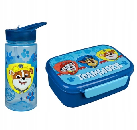 Bidon na wodę 500ml + śniadaniówka z przegródkami PSI PATROL CHASE MARSHALL