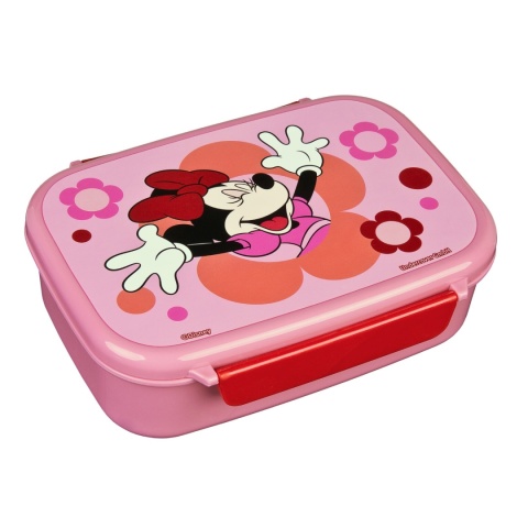 Bidon na wodę 500ml + śniadaniówka z przegródkami Myszka Minnie