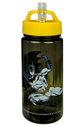 Bidon na wodę Stich kubek ze słomką ustnikiem Batman 500ml