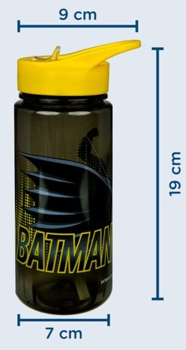 Bidon na wodę Stich kubek ze słomką ustnikiem Batman 500ml