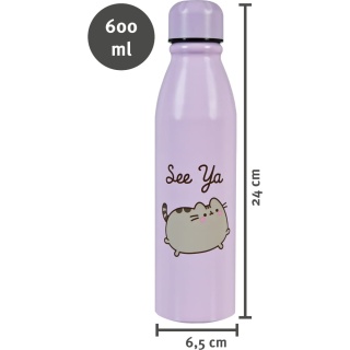 Butelka na wodę kot kotek Pusheen bidon stalowy 600 ml