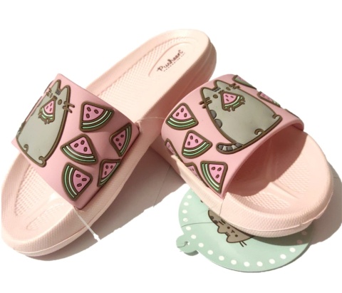 Buty klapki dziecięce Pusheen basenowe plażowe dla dziewczynki 3D 25/26