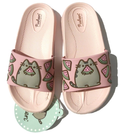 Buty klapki dziecięce Pusheen basenowe plażowe dla dziewczynki 3D 25/26
