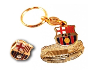 FC BARCELONA FCB Barca brelok breloczek zawieszka do kluczy przypinka metal