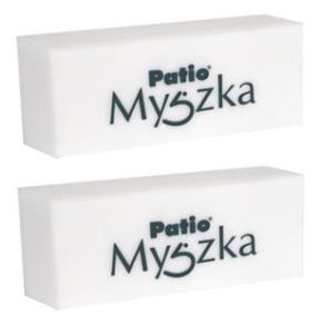 Gumka do mazania MYSZKA Patio biały 2 szt.