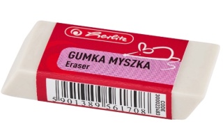 Gumka do mazania MYSZKA Astra biały 2 szt.
