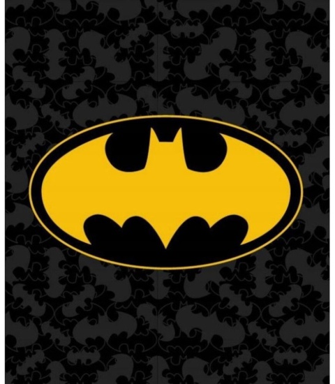 Kocyk dziecięcy polarowy coral miś Batman koc dla dziecka 120x150cm
