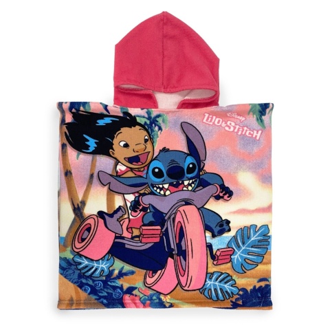 LILO I STITCH ponczo poncho ręcznik szybkoschnący Stich 55x110