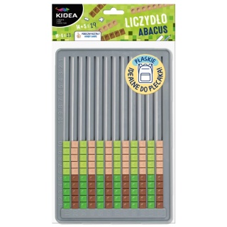 Liczydło dla dzieci plastikowe płaskie do plecaka abacus Kidea