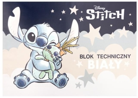 Lilo i Stitch Stich blok techniczny A4 10 kartek 170g biały