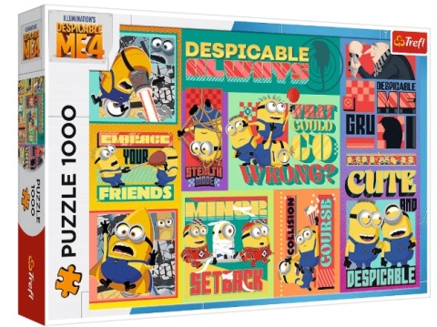 MINIONKI Puzzle TREFL 1000 EL Szalone przygody Minionków 10820