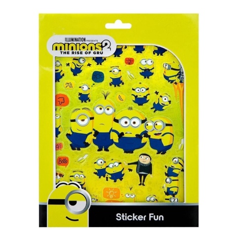 Naklejki zestaw metaliczne MINIONKi 300 szt