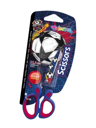 Nożyczki szkolne dziecięce piłka FOOTBALL Colorino 12,5 CM