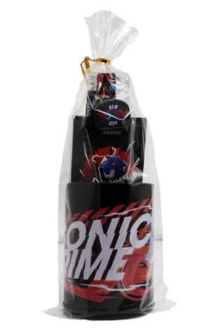 Organizer na biurko linijka ołówek notesik temperówka gumka SONIC 7 el