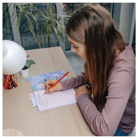 Pamiętnik notatnik kołonotatnik z zakładkami linia 80k A5 STITCH Stich