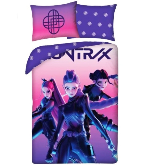 Pościel dziecięca 160x200 bawełna K-POP Demon Hunters Huntrix