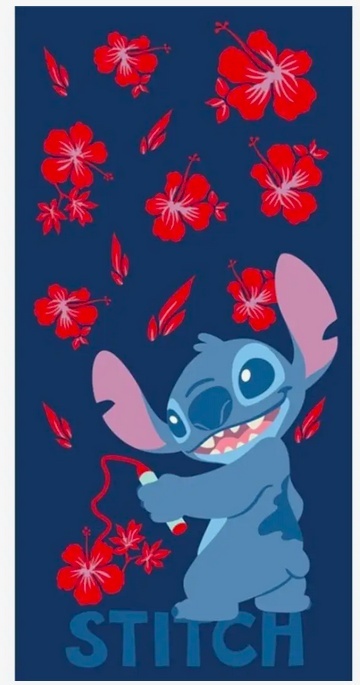 Ręcznik kąpielowy plażowy bawełniany Stitch flowers Stich 70x140