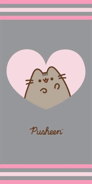 Ręcznik kąpielowy plażowy bawełniany kot pusheen 70x140
