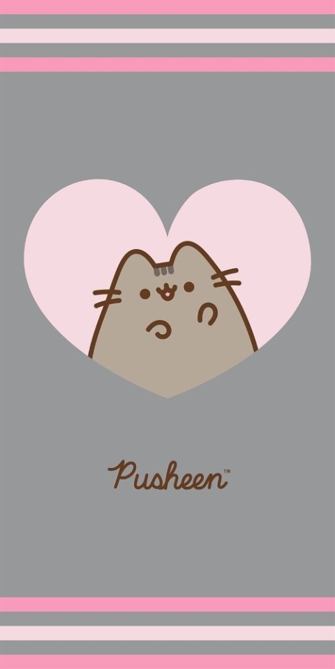 Ręcznik kąpielowy plażowy bawełniany kot pusheen 70x140