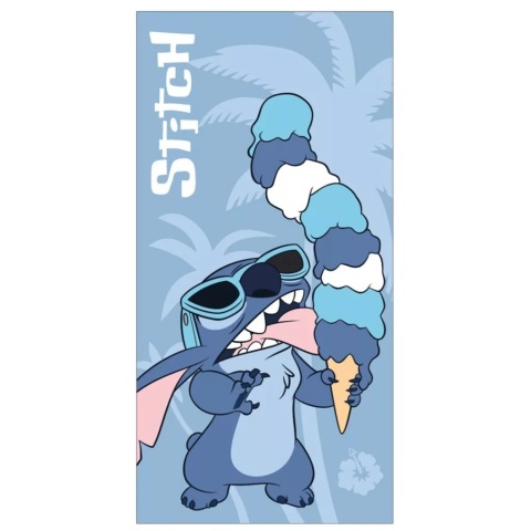 Ręcznik kąpielowy plażowy na basen szybkoschnący Stitch Stich lody 70x140