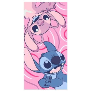 Ręcznik kąpielowy plażowy szybkoschnący Stitch i Andzia Angel Stich 70x140