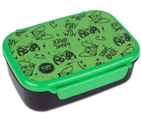 ŚNIADANIÓWKA LUNCH BOX z przegródką dla gracza Foodyx Gamer Gradient Green