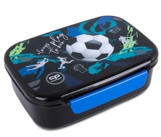 ŚNIADANIÓWKA LUNCH BOX z przegródką piłka Foodyx Football 2T Navy