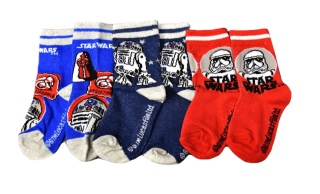 Skarpetki skarpety dziecięce Star Wars chłopięce bawełniane 3-pak 23-26