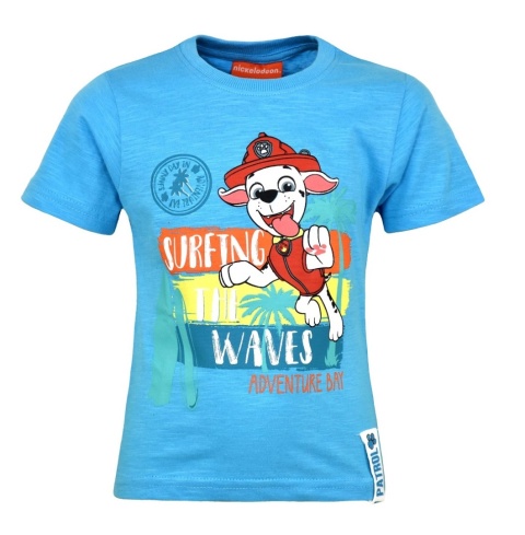 T-shirt bluzeczka dziecięca Psi Patrol Marshall koszula dla chłopca 128