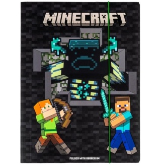 Teczka z gumką A4 na dokumenty pixel dla gracza Minecraft ASTRAPAP