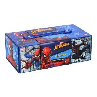 Zestaw plastyczny kreatywny kredki flamastry notes walizka Spiderman 52el