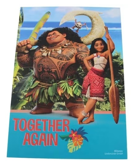 Zestaw szkolny 5el ołówek linijka gumka temperówka notes Vaiana Disney