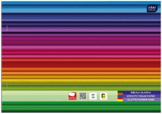 Bibuła gładka Interdruk kolorowa A4 60 kartek