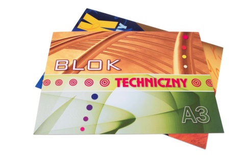 Blok techniczny A3 10 k 170 g/m2 biały Kreska