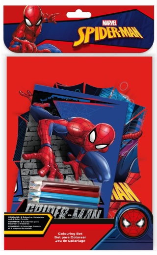 Kolorowanka z kredkami SPIDERMAN