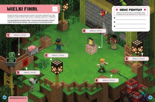MINECRAFT naklejkowa przygoda Czerwienit superzabawa z 300 naklejek