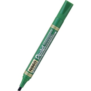 Marker permanentny PENTEL ze ściętą końcówką N860 zielony 1 szt