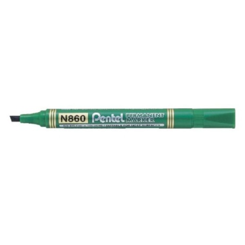 Marker permanentny PENTEL ze ściętą końcówką N860 zielony 1 szt