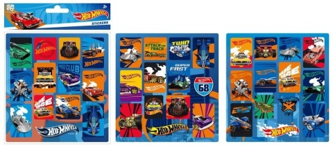 Naklejki nalepki Hot Wheels auta 36 szt