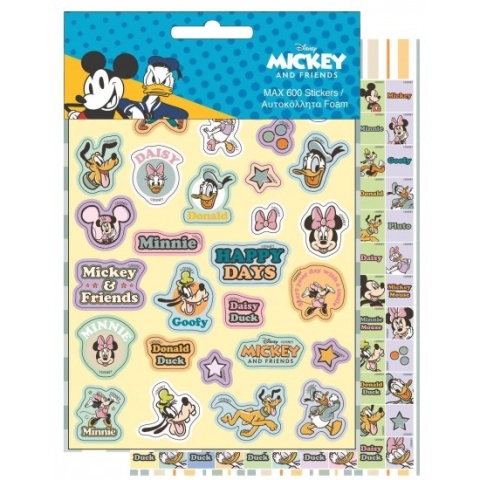 Naklejki zestaw książeczka z naklejkami nalepki Myszka Miki Mickey 600 szt