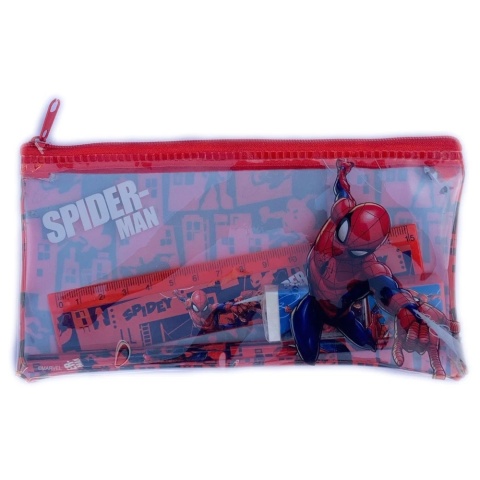 Piórnik saszetka ołówek gumka linijka SPIDERMAN