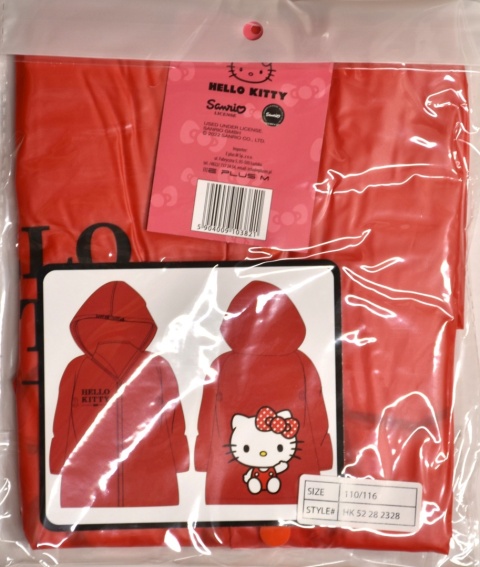 Płaszcz przeciwdeszczowy dziecięcy Hello Kitty dla dziewczynki 110/116 kaptur