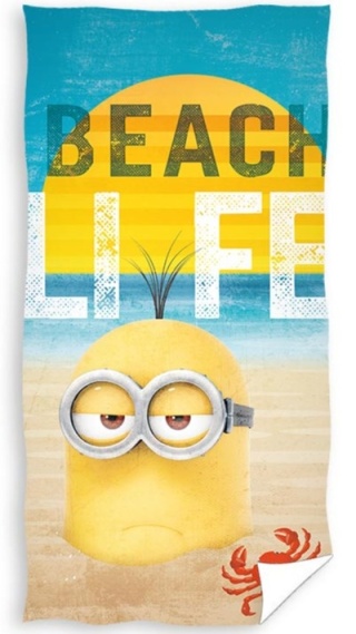 Ręcznik kąpielowy plażowy bawełniany MINIONKI 70x140