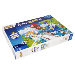 SONIC Puzzle TREFL wesoły sonic SHAPE 160 EL