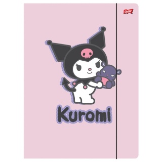 Teczka z gumką A4 na dokumenty rysunki kotek Kuromi Hello kitty